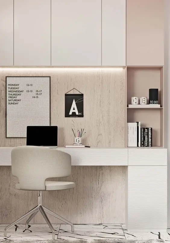 built-in home office
