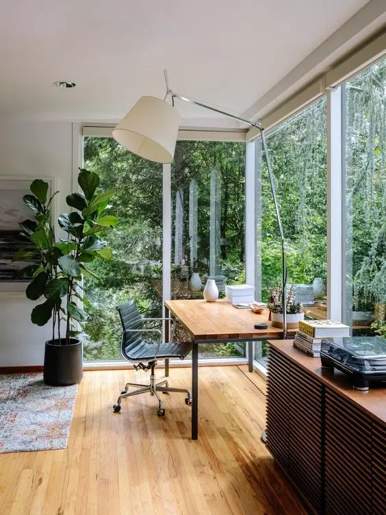 glass walled office