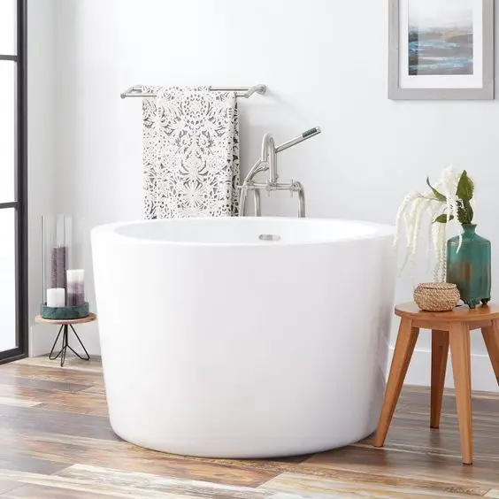 tall soaking tub