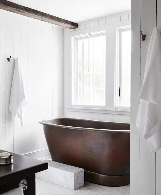 vintage copper tub