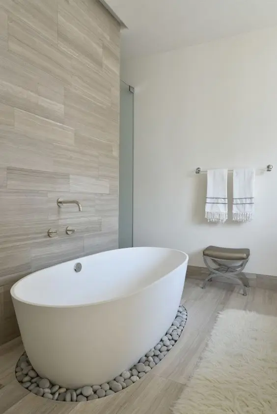 Scandinavian minimalist bathroom