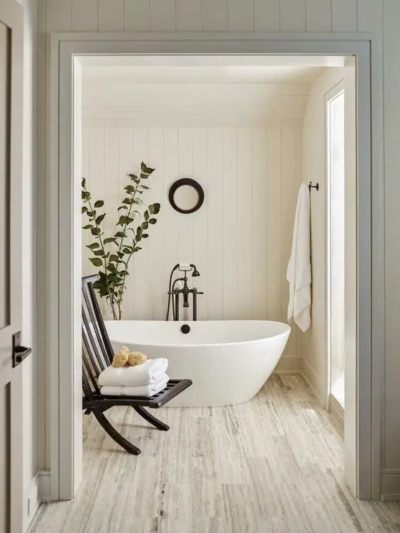elegant farmhouse bathroom