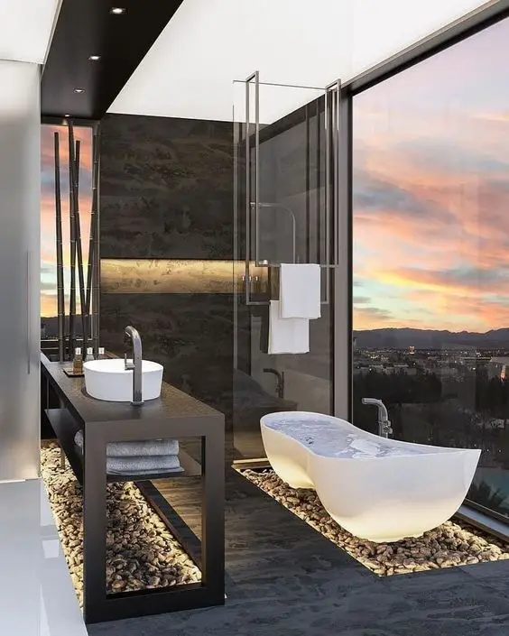 modern apartment bathroom