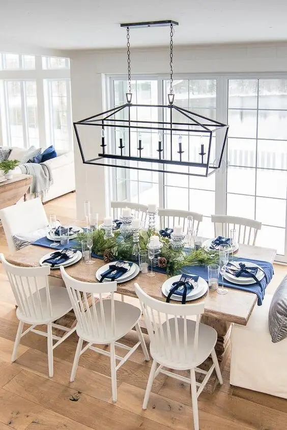 vintage linear chandelier