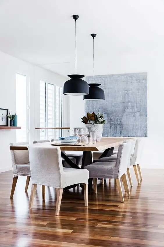 modern black drop lights