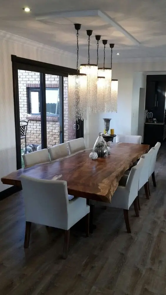 cascading crystal chandelier