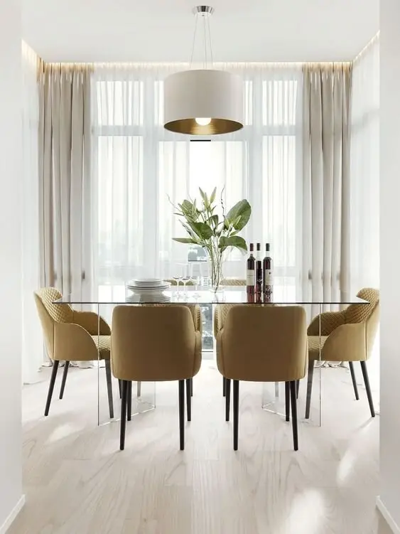 minimalist drum chandelier