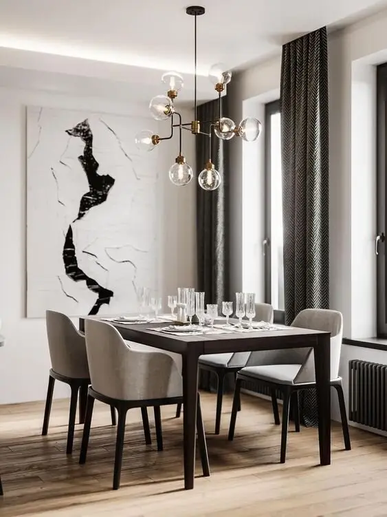 luxurious chic dining room