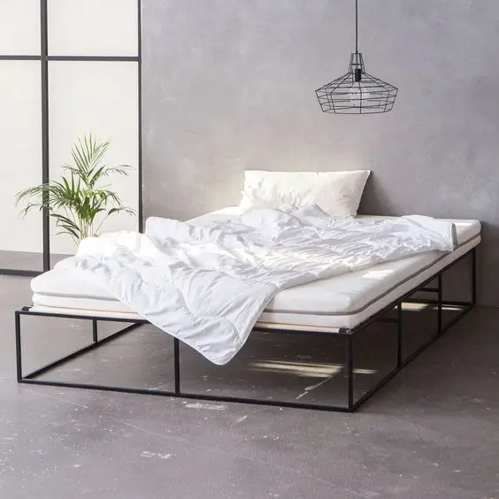 modern industrial bedroom