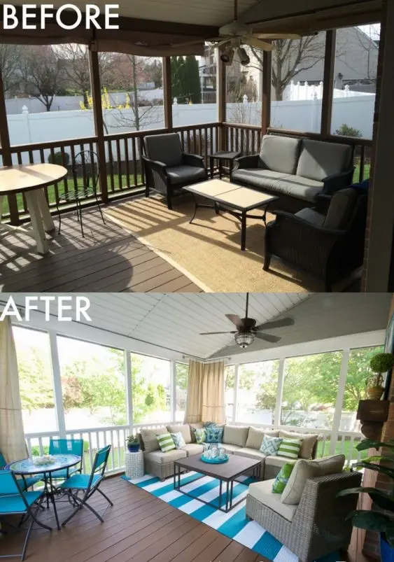 verandah makeover before after