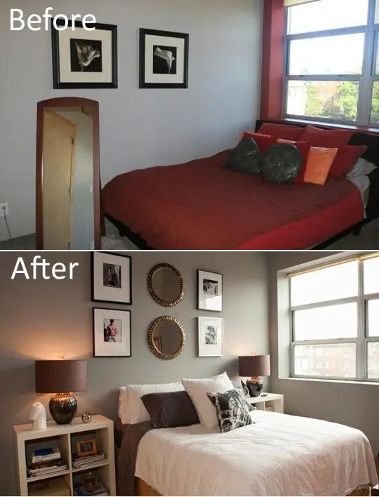 bedroom makeover before after