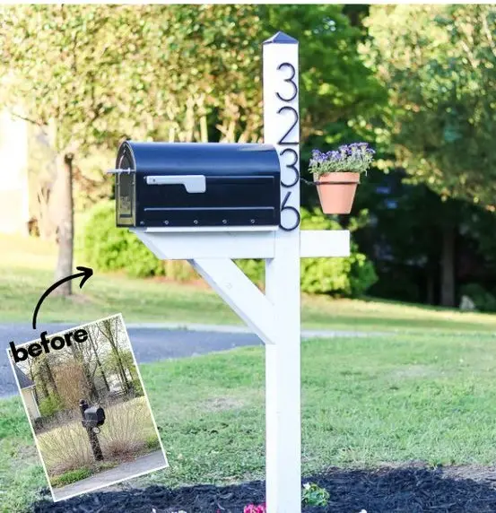 mailbox makeover before after