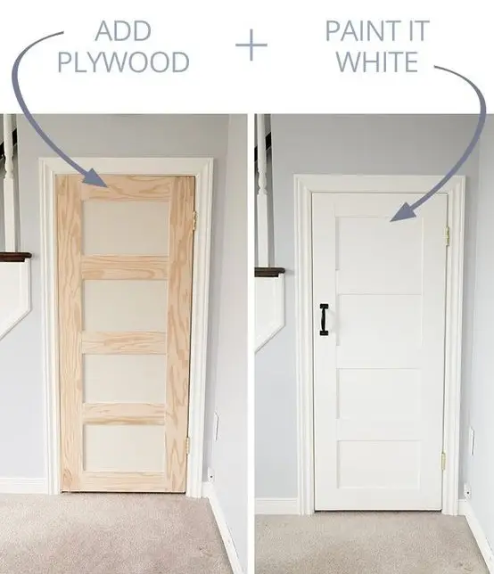door makeover before after