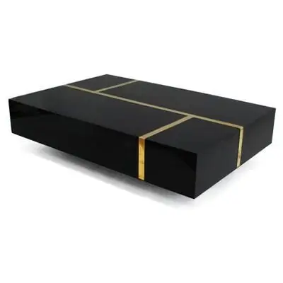 modern black coffee table