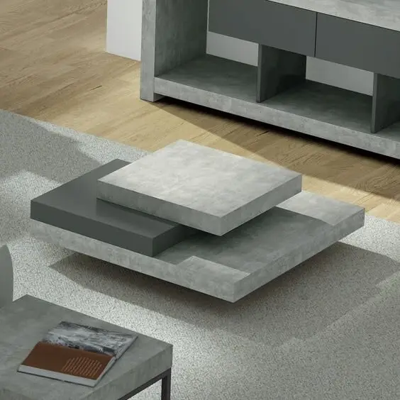 concrete slab coffee table
