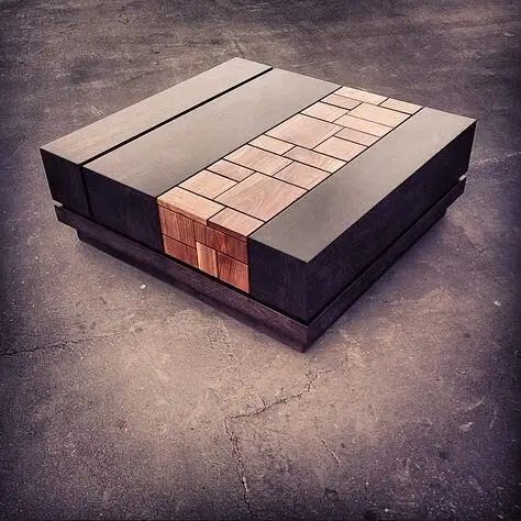 modern wood coffee table