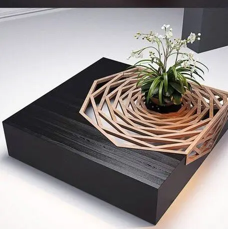 elegant black coffee table