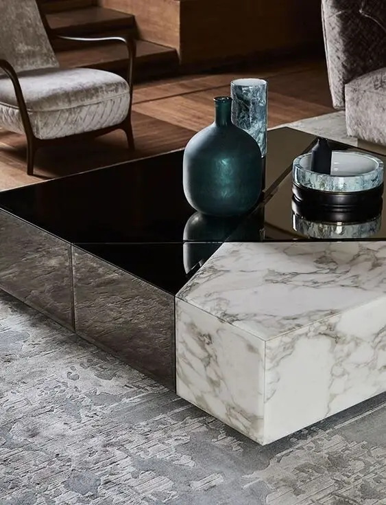 elegant marble coffee table