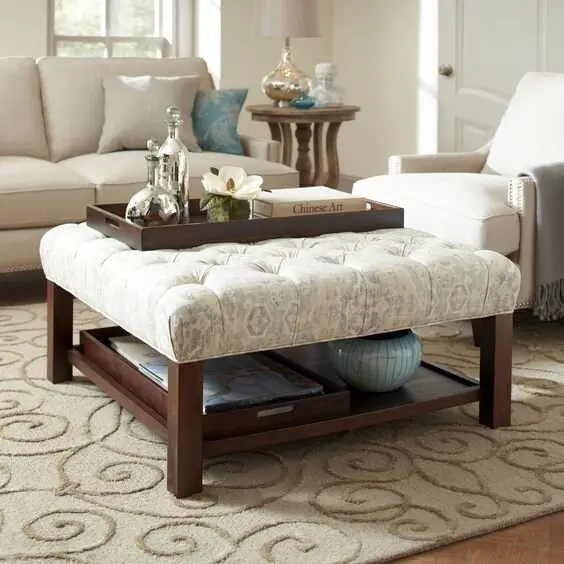 tufted coffee table