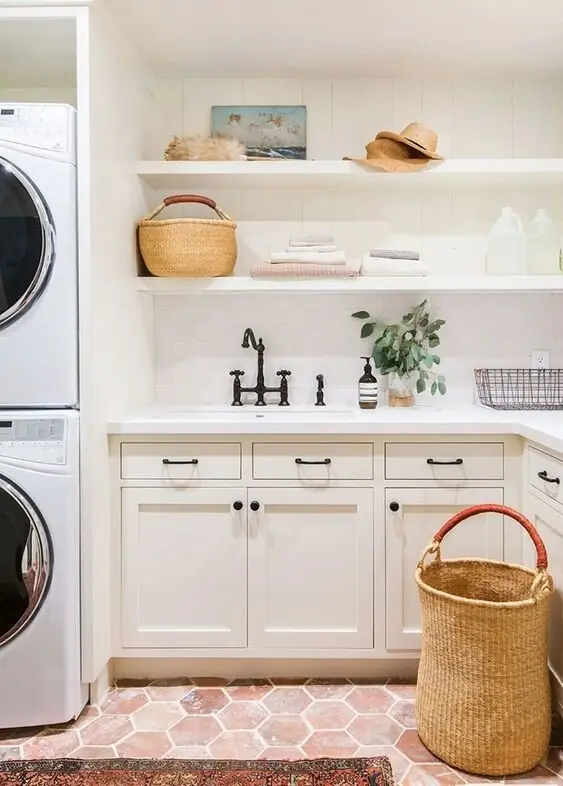 bright laundry room