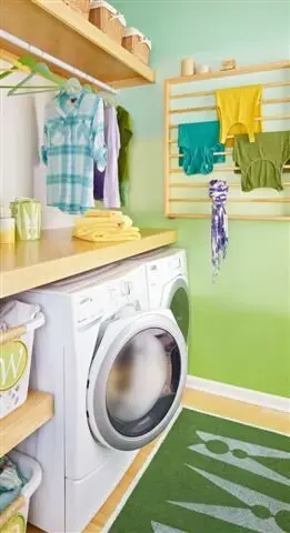 bright laundry room