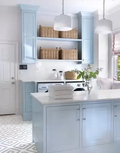 spacious laundry room