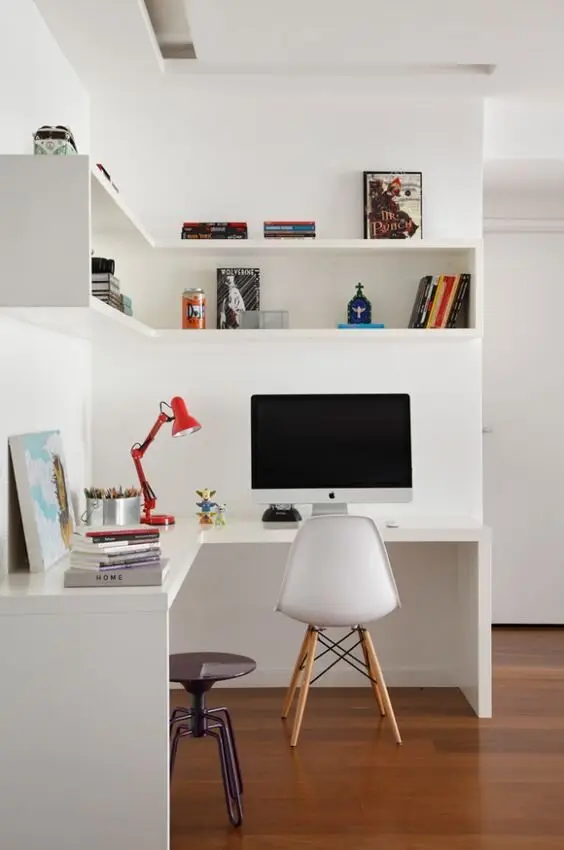 The Corner Office: This corner office is a compact, fun and personalised space for comfortable home office works. The