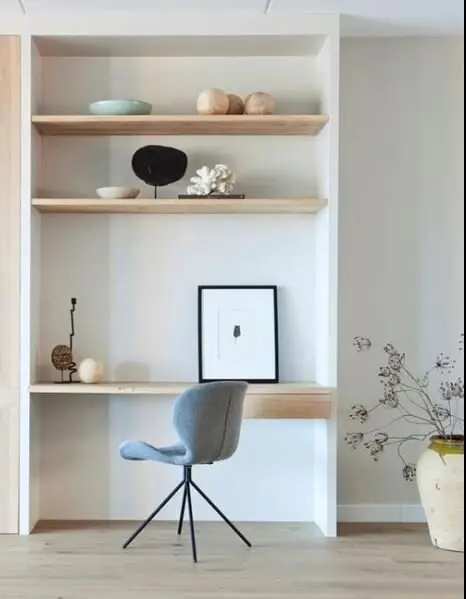 Scandinavian minimalist home office
