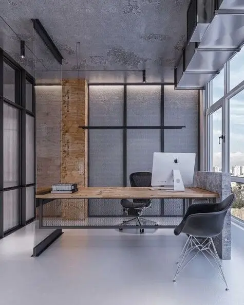 modern industrial home office