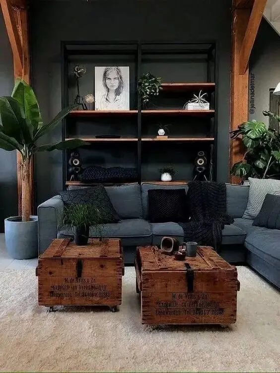 small industrial living room