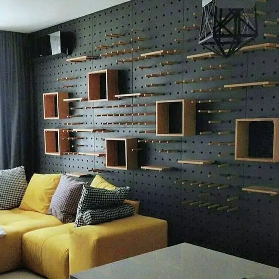 metal pegboard organiser