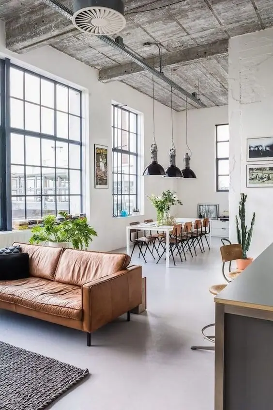 elegant white industrial design