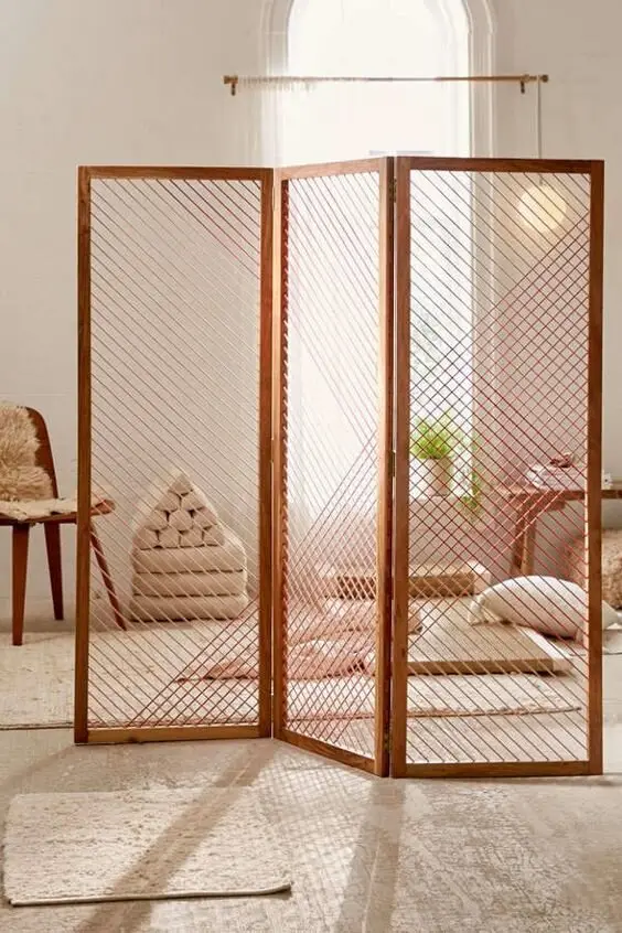 Cord Panels DIY room divider: A creative way to add a personal touch to your home. This cord panel divider is easy to make
