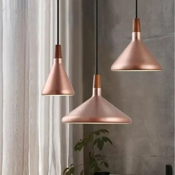 rose gold pendant lights