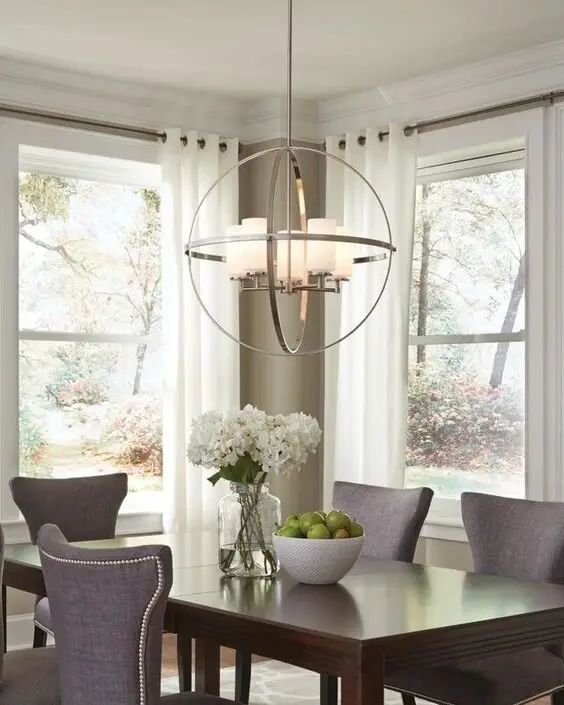 modern orb chandelier