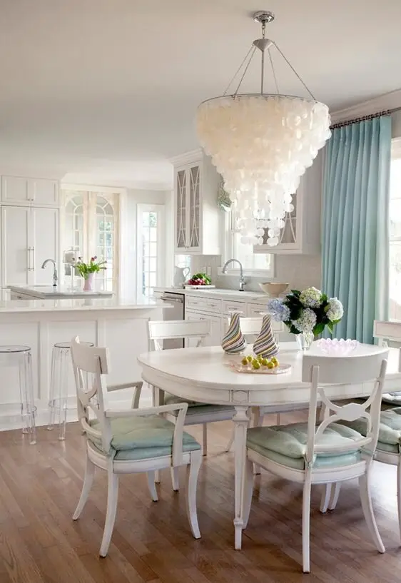 capiz shell chandelier