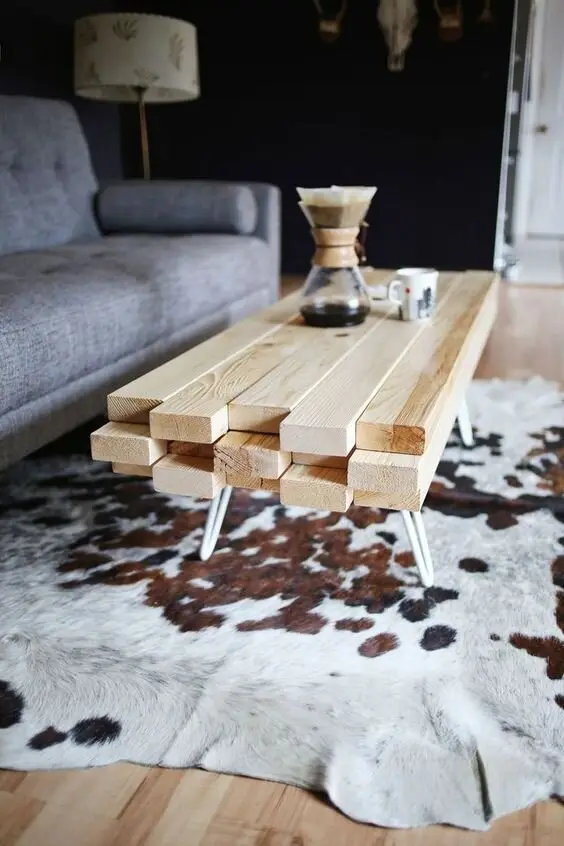 wood timer coffee table