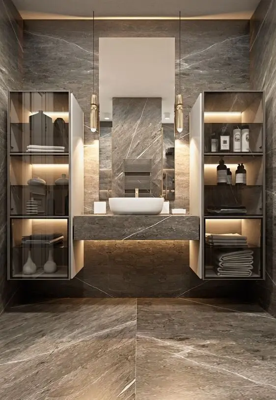 elegant luxurious bathroom