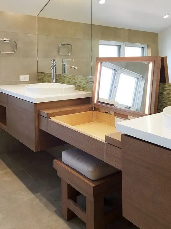 bathroom counter storage