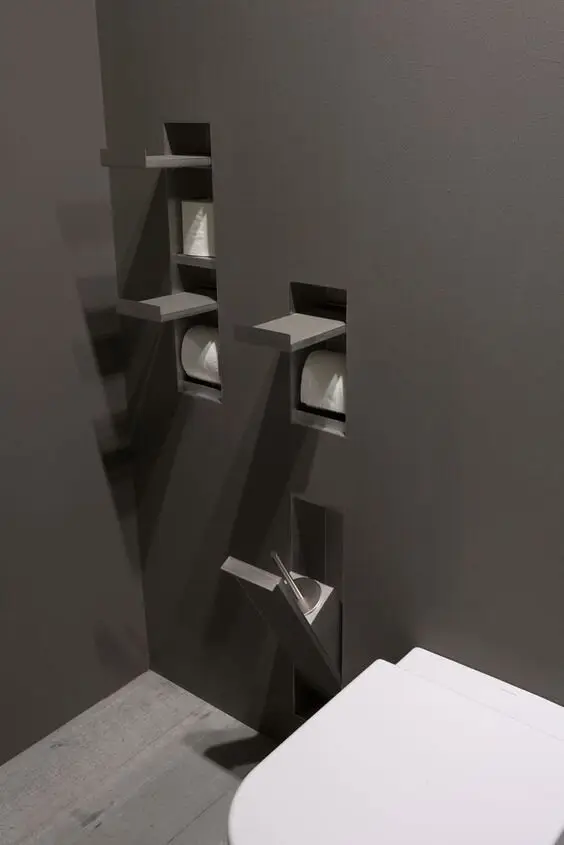 bathroom secret wall pockets