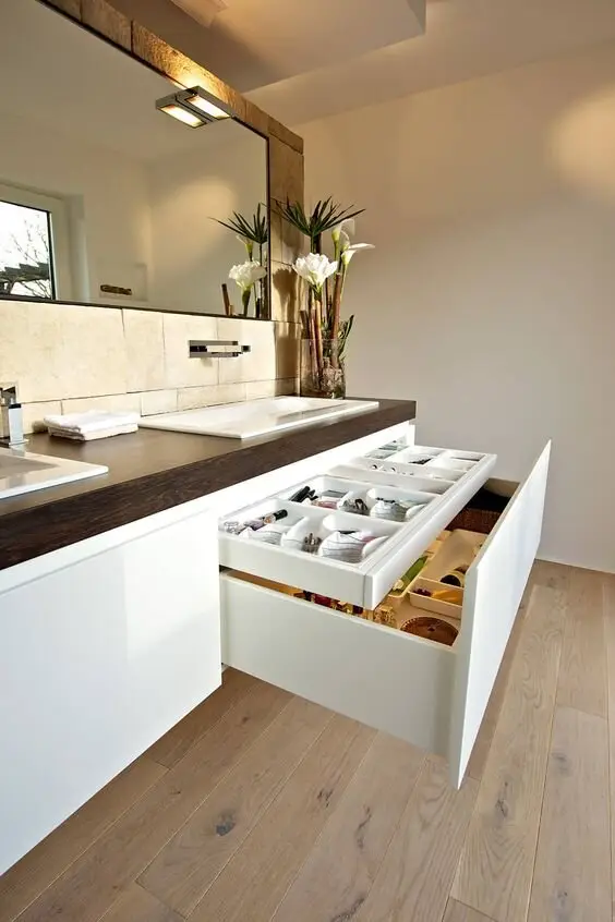 bathroom drawer organiser
