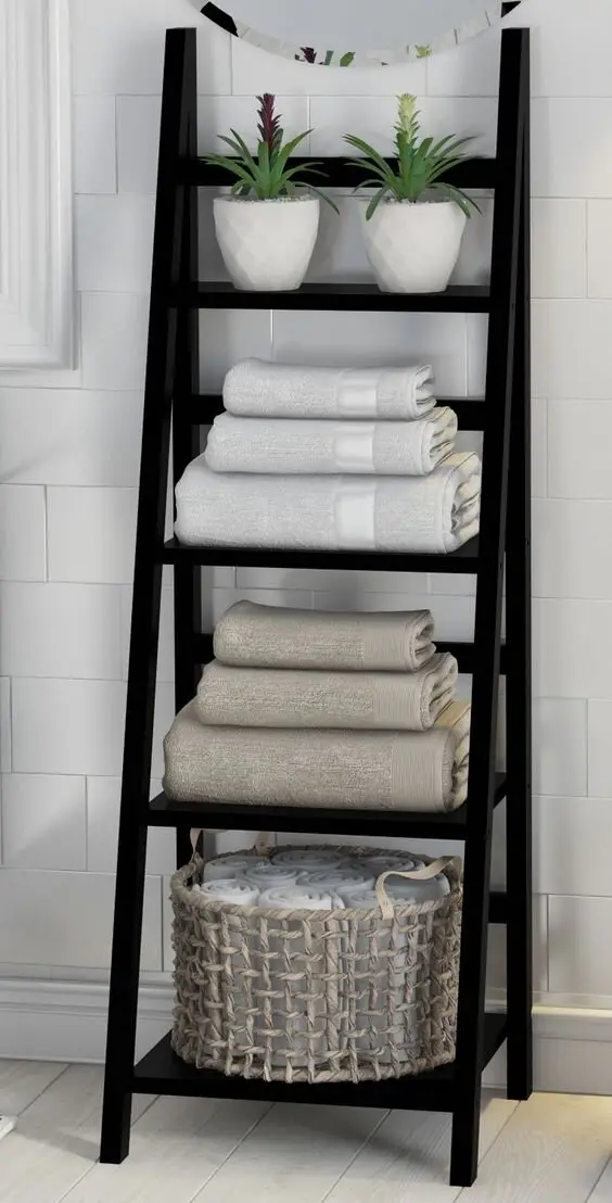 bathroom ladder organiser