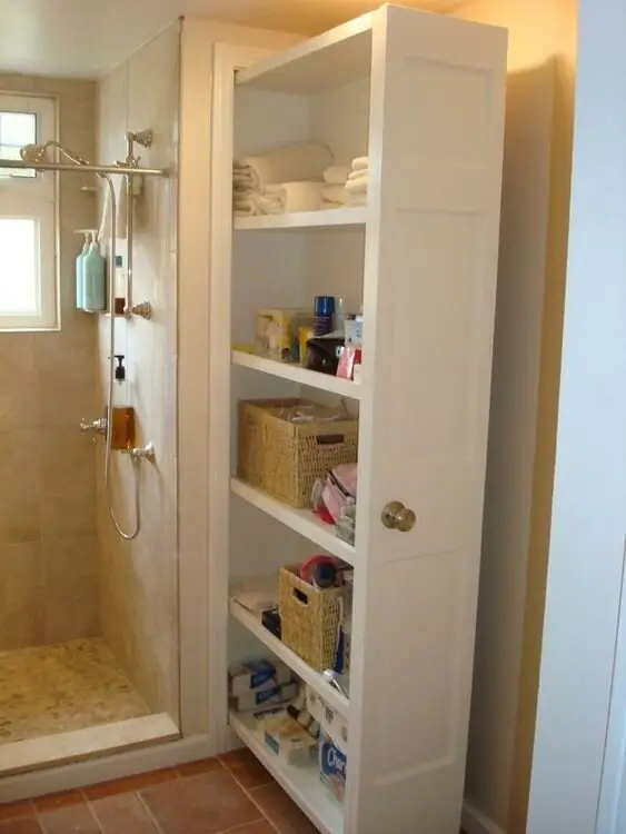 pull out vertical bathroom cabinet