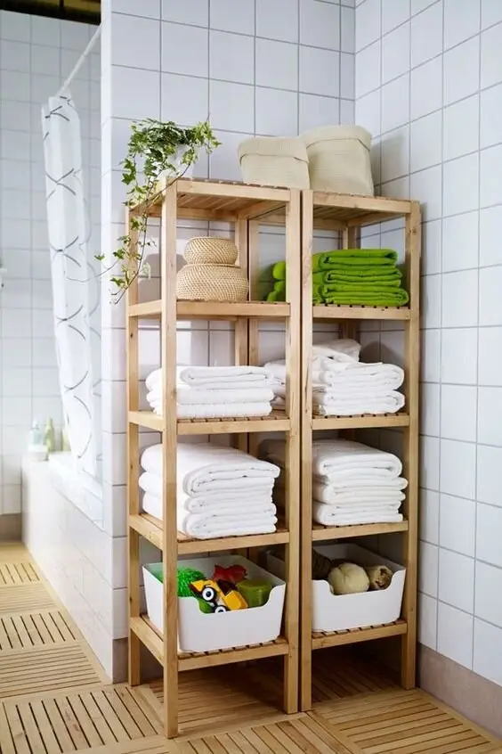 minimalist bathroom racks