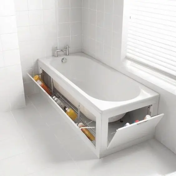 tub side storage