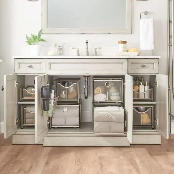 bathroom storage organiser