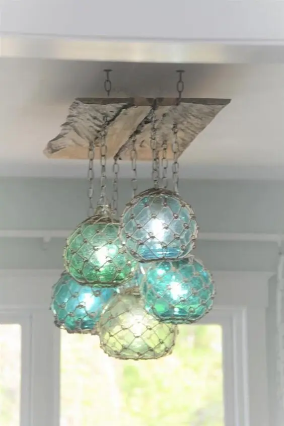 diy glass chandelier