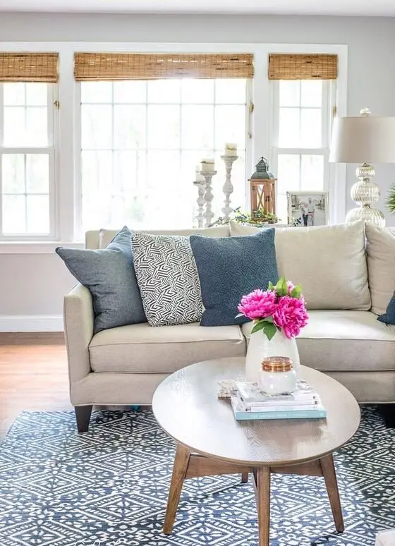 seafront cottage living room