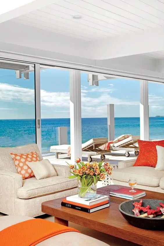 beach house living room