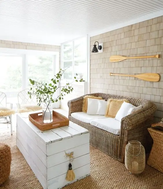 seaside cottage living room